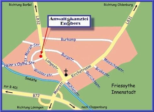 Lageplan der Kanzlei